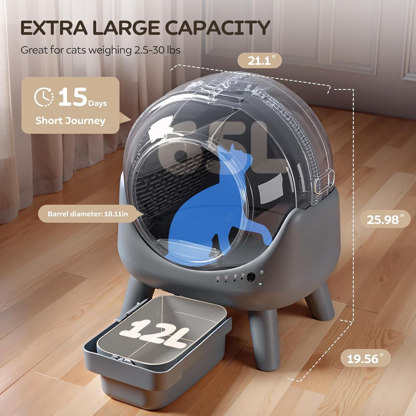 Smart Self-Cleaning Litter Box