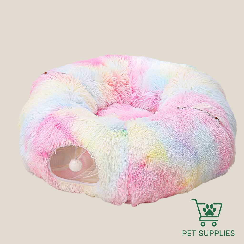 Luxury Donut Cat Tunnel Bed