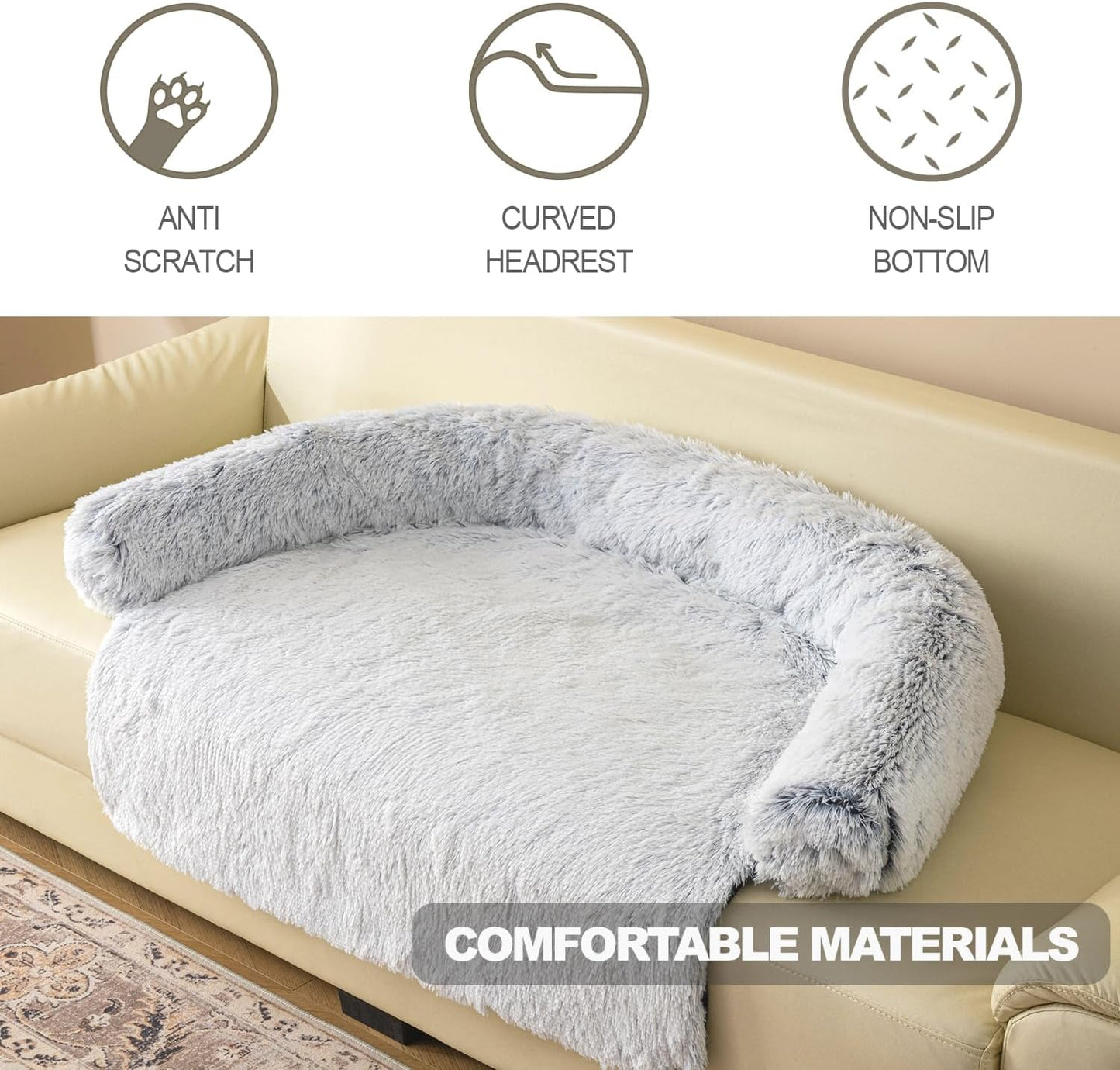 Plush Calming Sofa Mat for Pets