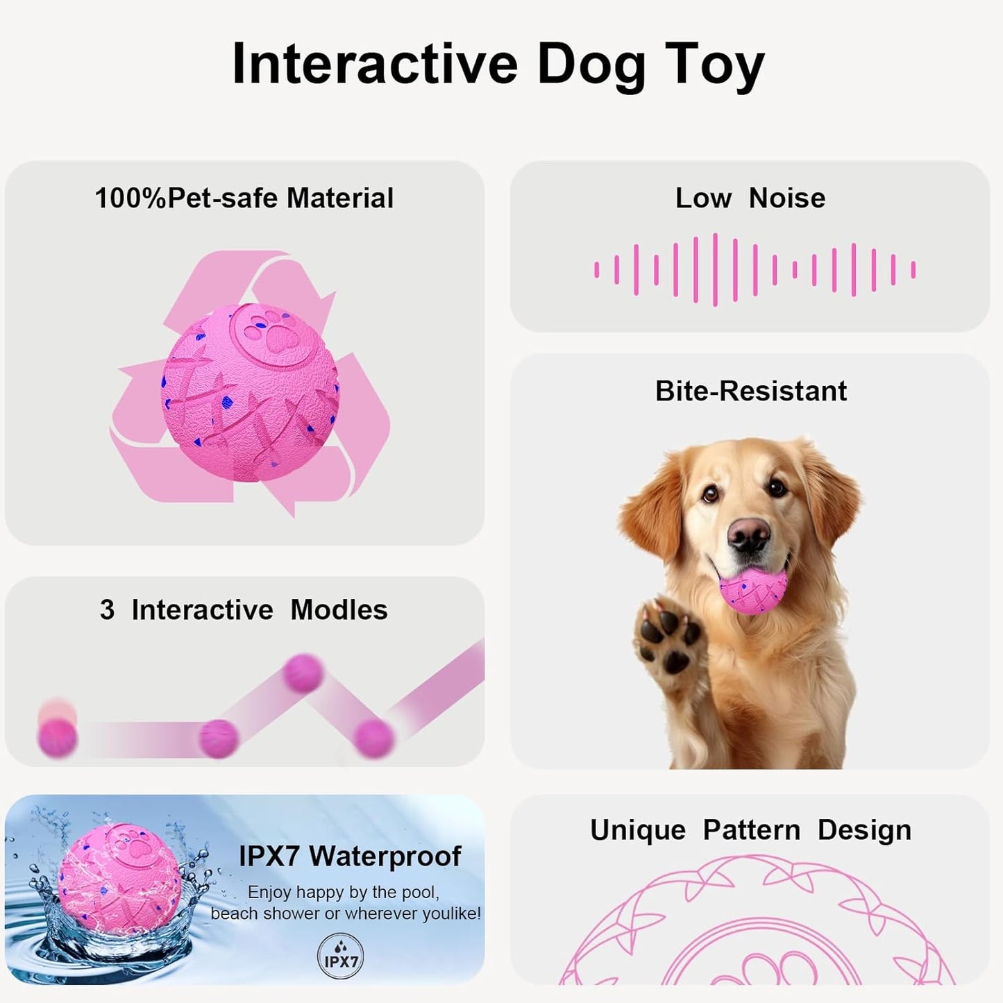Smart Bouncing Interactive Dog Ball