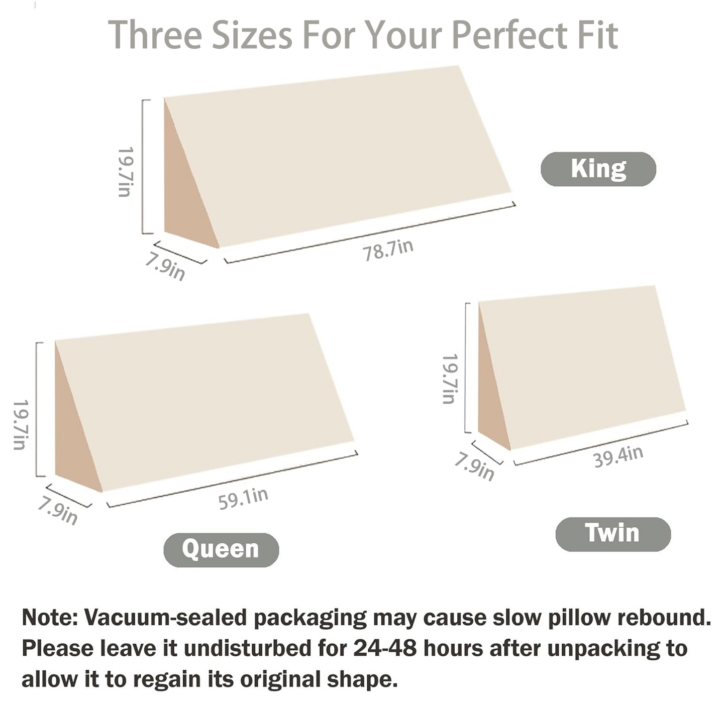 Triangular Wedge Headboard Backrest