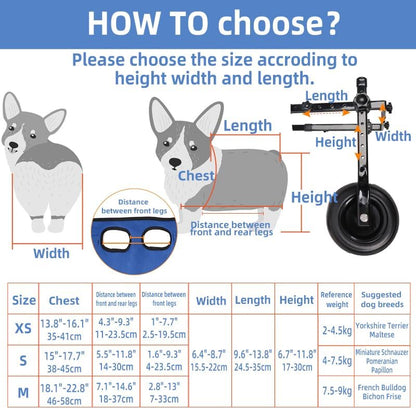 Adjustable Dog Wheelchair Aid