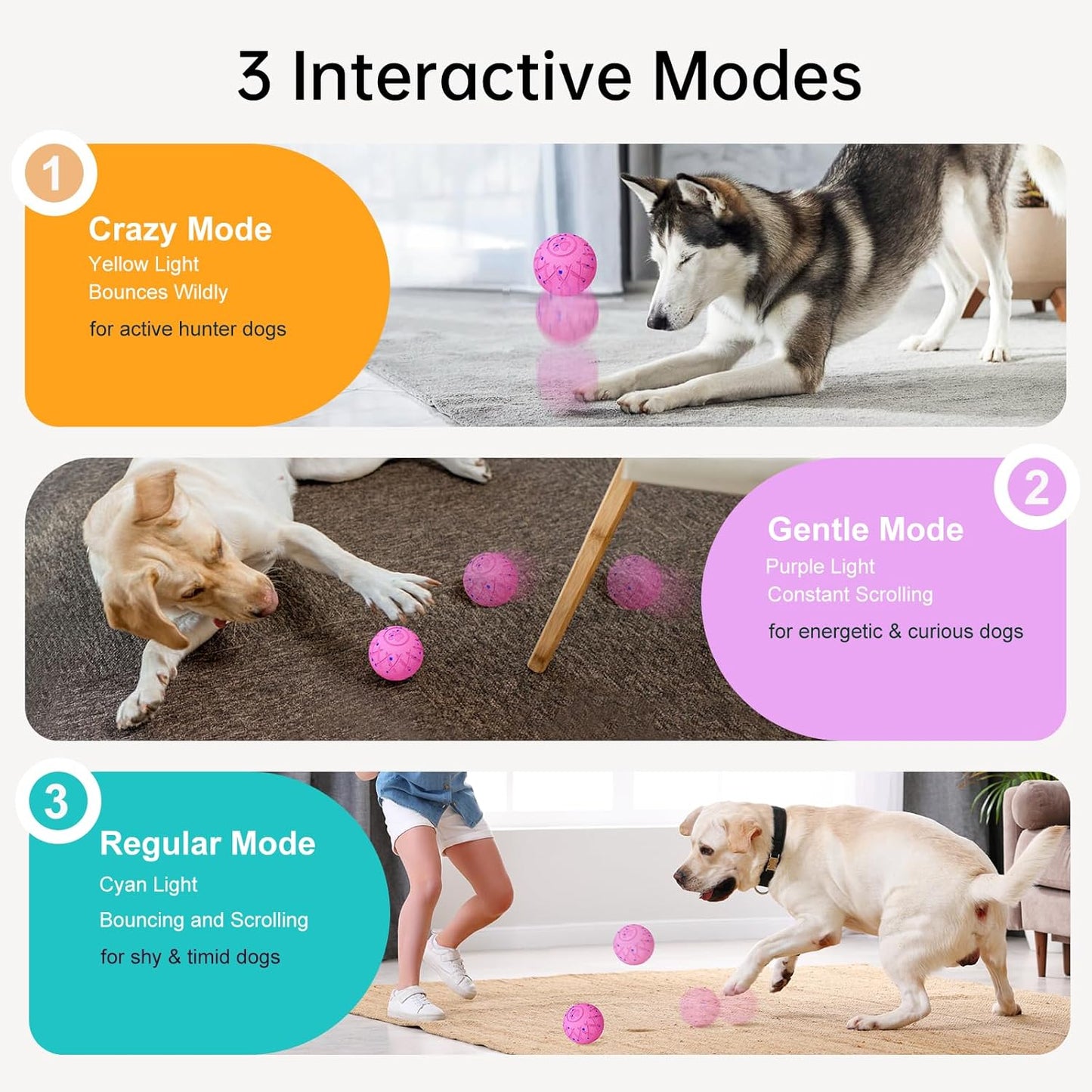 Smart Bouncing Interactive Dog Ball
