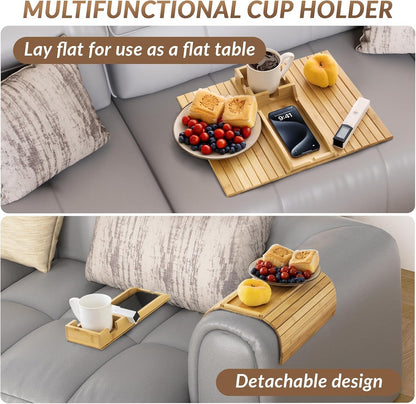 Bamboo Couch Arm Tray Table