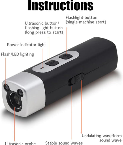 LED Dog Trainer Ultrasonic Aid