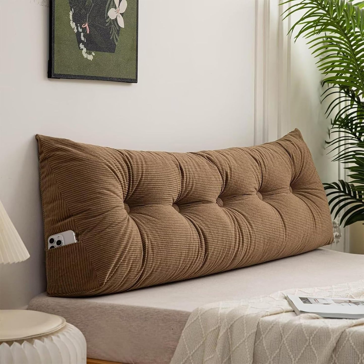 Triangular Wedge Headboard Backrest