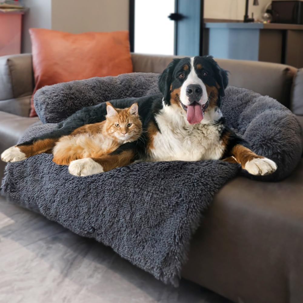 Plush Calming Sofa Mat for Pets