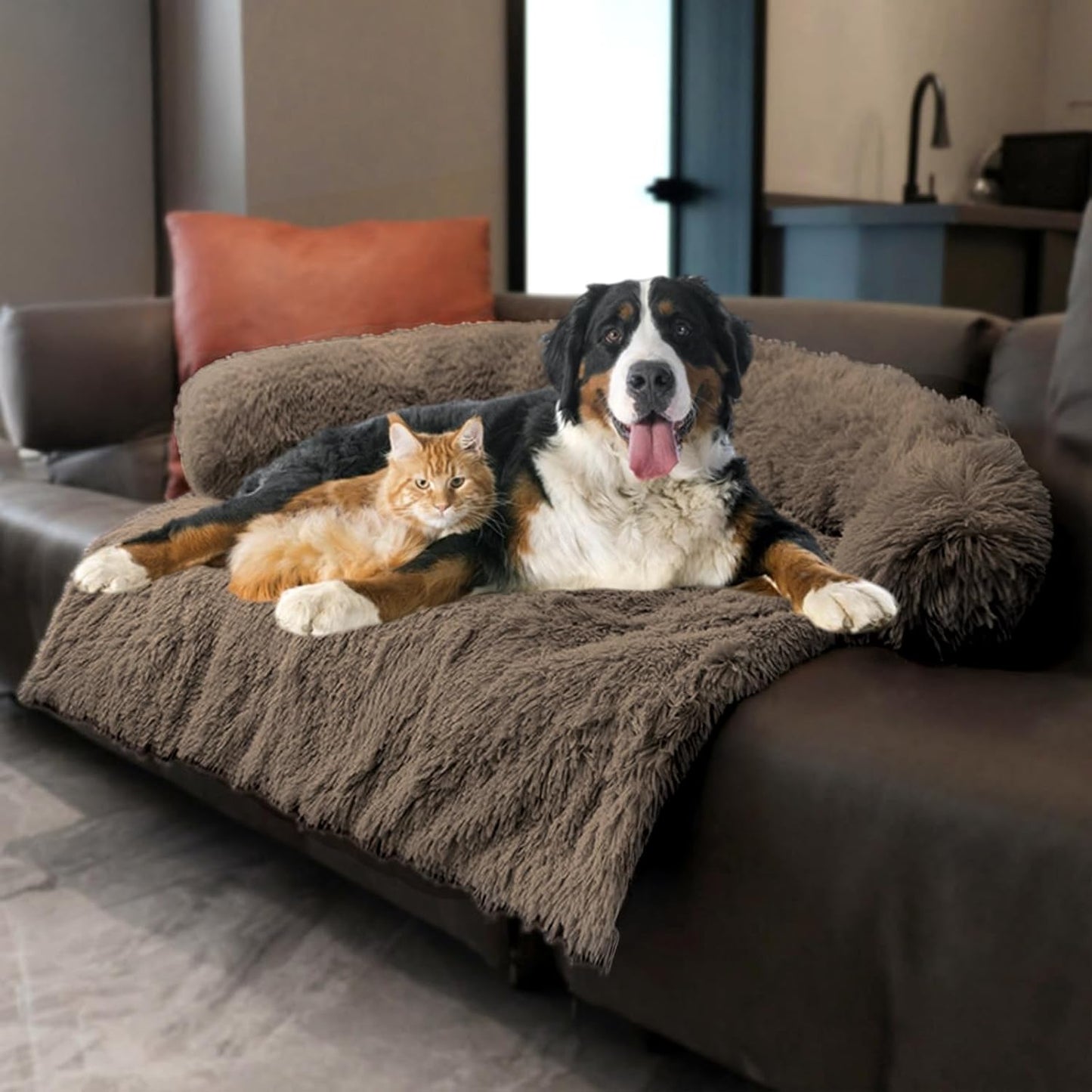 Plush Calming Sofa Mat for Pets