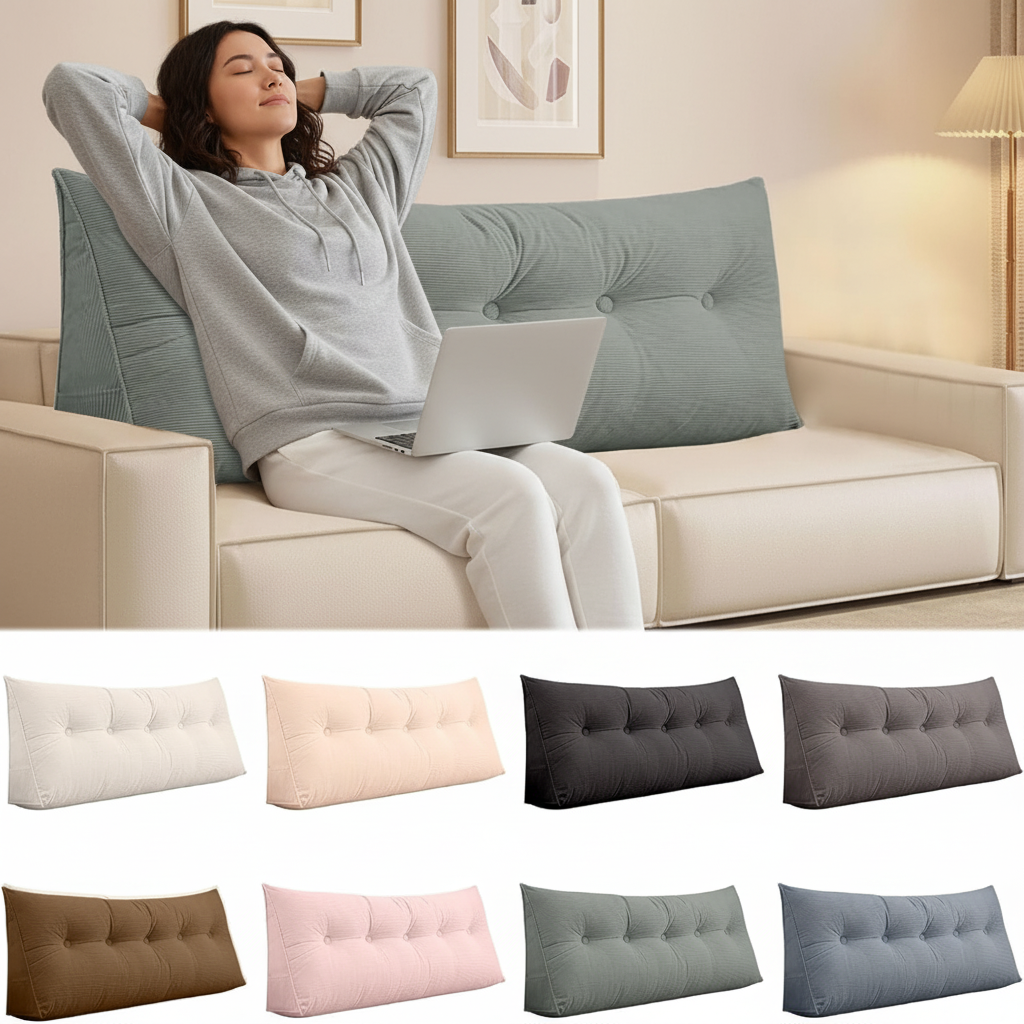 Triangular Wedge Headboard Backrest