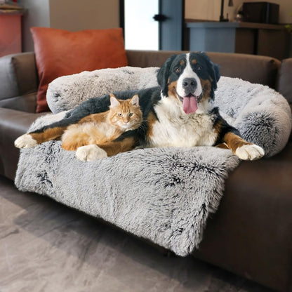 Plush Calming Sofa Mat for Pets