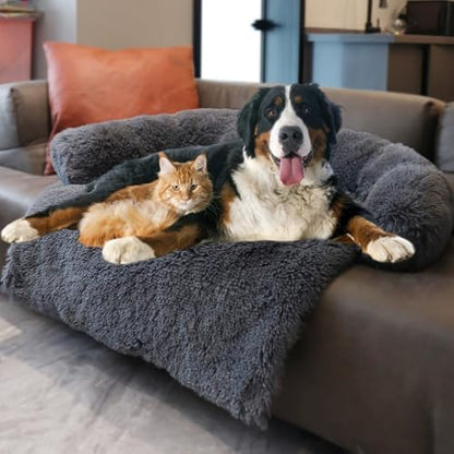 Plush Calming Sofa Mat for Pets