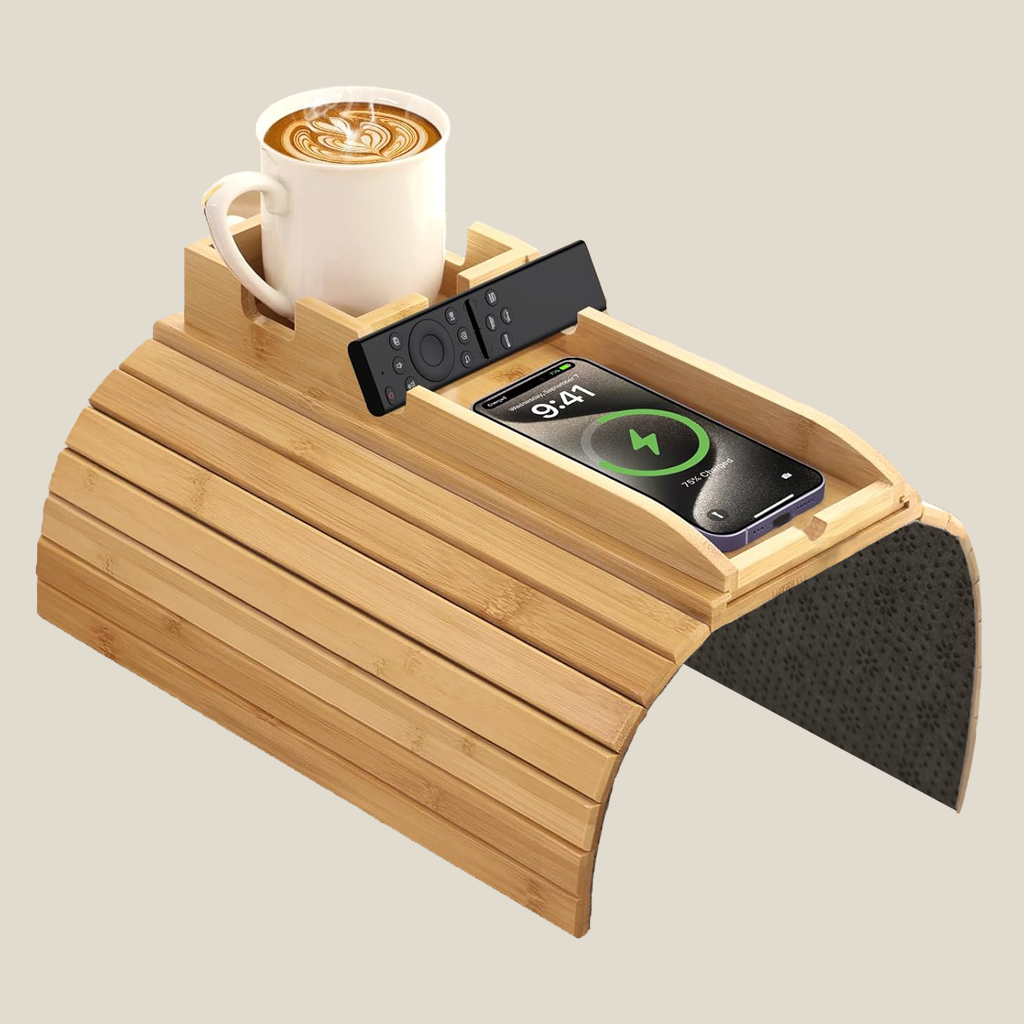 Bamboo Couch Arm Tray Table