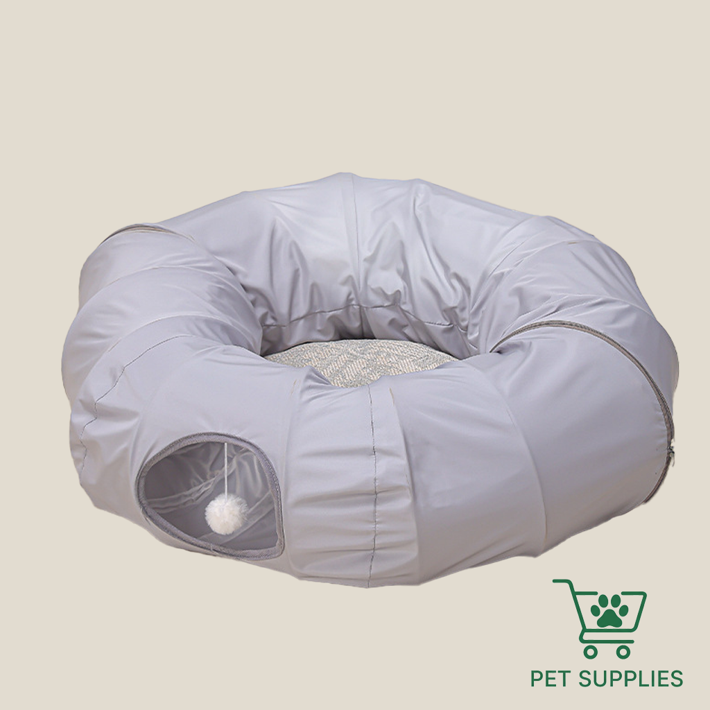 Luxury Donut Cat Tunnel Bed