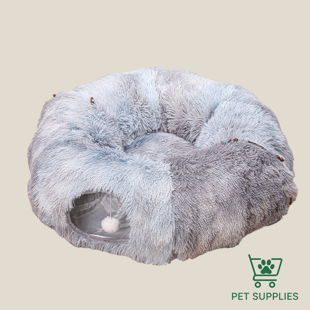 Luxury Donut Cat Tunnel Bed