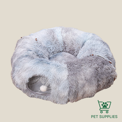 Luxury Donut Cat Tunnel Bed